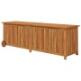 Caja de almacenaje jardín con ruedas madera acacia 150x50x58 cm de vidaXL, Cajas de almacenaje para exteriores - Ref: Foro24-...