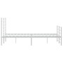 Estructura cama metal cabecero y estribo blanco 140x190 cm de vidaXL, Camas y somieres - Ref: Foro24-352386, Precio: 92,54 €,...