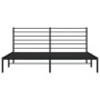 Estructura de cama con cabecero metal negro 200x200 cm de vidaXL, Camas y somieres - Ref: Foro24-352326, Precio: 121,99 €, De...