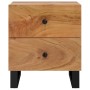 Mesita de noche de madera maciza de acacia 40x33x46 cm de vidaXL, Mesitas de noche - Ref: Foro24-345216, Precio: 89,39 €, Des...