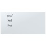 Magnetic white tempered glass wall board 40x20 cm by vidaXL, White boards - Ref: Foro24-347952, Price: 17,85 €, Discount: %