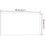 Pizarra magnética de pared vidrio templado blanco 40x20 cm de vidaXL, Pizarras blancas - Ref: Foro24-347952, Precio: 17,85 €,...