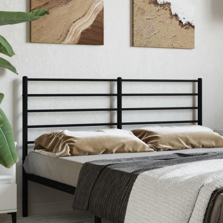 Cabecero de metal negro 120 cm de vidaXL, Cabeceros y pies de cama - Ref: Foro24-352350, Precio: 28,77 €, Descuento: %