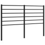 Black metal headboard 120 cm by vidaXL, Headboards and footboards - Ref: Foro24-352350, Price: 28,77 €, Discount: %