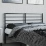 Black metal headboard 120 cm by vidaXL, Headboards and footboards - Ref: Foro24-352350, Price: 28,77 €, Discount: %