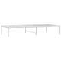 Estructura de cama de metal blanca 90x190 cm de vidaXL, Camas y somieres - Ref: Foro24-350905, Precio: 77,09 €, Descuento: %