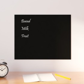 Black tempered glass magnetic wall board 50x40 cm by vidaXL, White boards - Ref: Foro24-347938, Price: 27,87 €, Discount: %