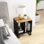 Solid mango and technological wood side table 40x31x46 cm by vidaXL, Nightstands - Ref: Foro24-350644, Price: 49,48 €, Discou...