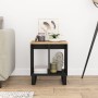 Solid mango and technological wood side table 40x31x46 cm by vidaXL, Nightstands - Ref: Foro24-350644, Price: 49,48 €, Discou...