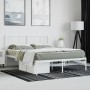 White metal bed frame with headboard 160x200 cm by vidaXL, Beds and slatted bases - Ref: Foro24-352532, Price: 98,99 €, Disco...