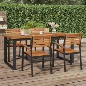 Garden table with U legs solid acacia wood 180x90x75 cm by vidaXL, Garden tables - Ref: Foro24-319513, Price: 245,99 €, Disco...