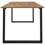 Garden table with U legs solid acacia wood 180x90x75 cm by vidaXL, Garden tables - Ref: Foro24-319513, Price: 245,41 €, Disco...