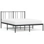 Bed frame with black metal headboard 120x190 cm by vidaXL, Beds and slatted bases - Ref: Foro24-352477, Price: 87,23 €, Disco...