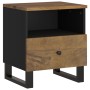 Mesita de noche madera maciza mango y madera contrachapada de vidaXL, Mesitas de noche - Ref: Foro24-350654, Precio: 89,81 €,...