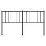 Black metal headboard 200 cm by vidaXL, Headboards and footboards - Ref: Foro24-352518, Price: 32,99 €, Discount: %