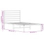 Estructura de cama de metal con cabecero blanco 75x190 cm de vidaXL, Camas y somieres - Ref: Foro24-352358, Precio: 65,99 €, ...