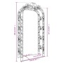 Black steel garden arch 116x45x240 cm by vidaXL, Pergolas, arches and garden trellises - Ref: Foro24-319350, Price: 134,61 €,...