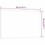 Pizarra magnética de pared vidrio templado blanco 80x50 cm de vidaXL, Pizarras blancas - Ref: Foro24-347959, Precio: 36,09 €,...