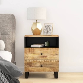 Bedside table made of mango wood and plywood, measuring 50x33x62 cm. by vidaXL, Nightstands - Ref: Foro24-350664, Price: 126,...