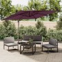 Burgundy red double roof hanging parasol 300x300 cm by vidaXL, Umbrellas - Ref: Foro24-319955, Price: 236,43 €, Discount: %