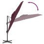 Burgundy red double roof hanging parasol 300x300 cm by vidaXL, Umbrellas - Ref: Foro24-319955, Price: 236,43 €, Discount: %