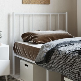 Cabecero de metal blanco 80 cm de vidaXL, Cabeceros y pies de cama - Ref: Foro24-352556, Precio: 21,99 €, Descuento: %