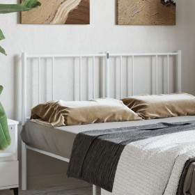 White metal headboard 135 cm by vidaXL, Headboards and footboards - Ref: Foro24-352561, Price: 30,69 €, Discount: %