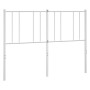 Cabecero de metal blanco 135 cm de vidaXL, Cabeceros y pies de cama - Ref: Foro24-352561, Precio: 30,67 €, Descuento: %