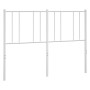 Cabecero de metal blanco 135 cm de vidaXL, Cabeceros y pies de cama - Ref: Foro24-352561, Precio: 30,67 €, Descuento: %