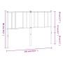 Cabecero de metal blanco 135 cm de vidaXL, Cabeceros y pies de cama - Ref: Foro24-352561, Precio: 30,67 €, Descuento: %