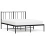 Bed frame with black metal headboard 120x200 cm by vidaXL, Beds and slatted bases - Ref: Foro24-352478, Price: 84,64 €, Disco...