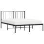 Estructura de cama con cabecero metal negro 120x200 cm de vidaXL, Camas y somieres - Ref: Foro24-352478, Precio: 84,52 €, Des...