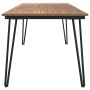 Mesa de jardín con patas en U madera maciza acacia 180x90x75 cm de vidaXL, Mesas de jardín - Ref: Foro24-319521, Precio: 201,...