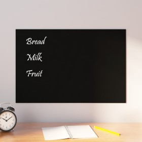 Black tempered glass magnetic wall board 60x40 cm by vidaXL, White boards - Ref: Foro24-347943, Price: 21,89 €, Discount: %