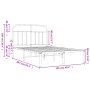 Estructura de cama con cabecero metal negro 120x200 cm de vidaXL, Camas y somieres - Ref: Foro24-352576, Precio: 116,99 €, De...