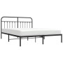 Bed frame with black metal headboard 180x200 cm by vidaXL, Beds and slatted bases - Ref: Foro24-352582, Price: 146,36 €, Disc...