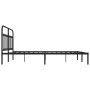 Bed frame with black metal headboard 180x200 cm by vidaXL, Beds and slatted bases - Ref: Foro24-352582, Price: 146,36 €, Disc...