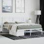 Estructura de cama con cabecero metal blanca 140x200 cm de vidaXL, Camas y somieres - Ref: Foro24-352530, Precio: 90,80 €, De...