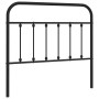 Black metal headboard 107 cm by vidaXL, Headboards and footboards - Ref: Foro24-352608, Price: 32,99 €, Discount: %