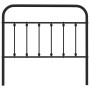 Black metal headboard 107 cm by vidaXL, Headboards and footboards - Ref: Foro24-352608, Price: 32,99 €, Discount: %