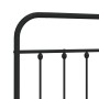 Cabecero de metal negro 107 cm de vidaXL, Cabeceros y pies de cama - Ref: Foro24-352608, Precio: 32,38 €, Descuento: %