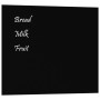 Pizarra magnética de pared vidrio templado negro 60x50 cm de vidaXL, Pizarras blancas - Ref: Foro24-347939, Precio: 38,26 €, ...