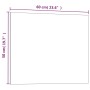 Wandmagnettafel aus schwarzem gehärtetem Glas 60x50 cm von vidaXL, Whiteboards - Ref: Foro24-347939, Preis: 36,42 €, Rabatt: %