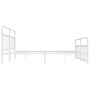 Estructura cama metal con cabecero y pie cama blanco 193x203 cm de vidaXL, Camas y somieres - Ref: Foro24-352651, Precio: 143...