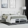 Estructura de cama de metal con cabecero blanca 135x190 cm de vidaXL, Camas y somieres - Ref: Foro24-352528, Precio: 103,85 €...