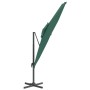 Sombrilla colgante de doble techo verde 300x300 cm de vidaXL, Sombrillas - Ref: Foro24-319945, Precio: 236,99 €, Descuento: %