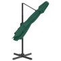 Sombrilla colgante de doble techo verde 300x300 cm de vidaXL, Sombrillas - Ref: Foro24-319945, Precio: 236,99 €, Descuento: %