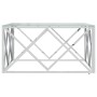 Mesa de centro acero inoxidable y vidrio 80x80x40 cm de vidaXL, Mesas de centro - Ref: Foro24-349969, Precio: 154,95 €, Descu...