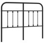 Cabecero de metal negro 120 cm de vidaXL, Cabeceros y pies de cama - Ref: Foro24-352609, Precio: 48,99 €, Descuento: %