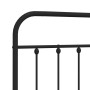 Cabecero de metal negro 120 cm de vidaXL, Cabeceros y pies de cama - Ref: Foro24-352609, Precio: 48,99 €, Descuento: %